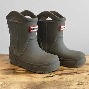 Hunter Kids Black Rain Boots